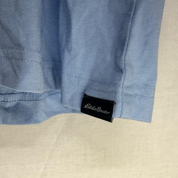 NWT Eddie Bauer Legend Wash Graphic Tee Tall Large,‎ Light Blue with Star ⭐️ ⛰️ - Picture 8 of 10